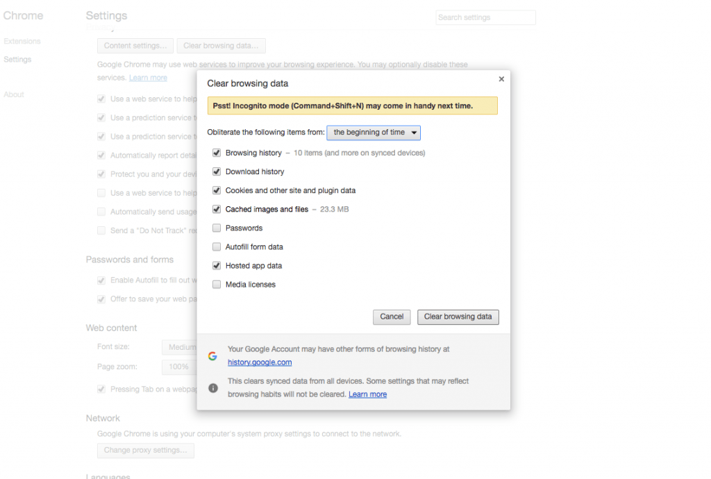 how to clear the browser cache on your computer